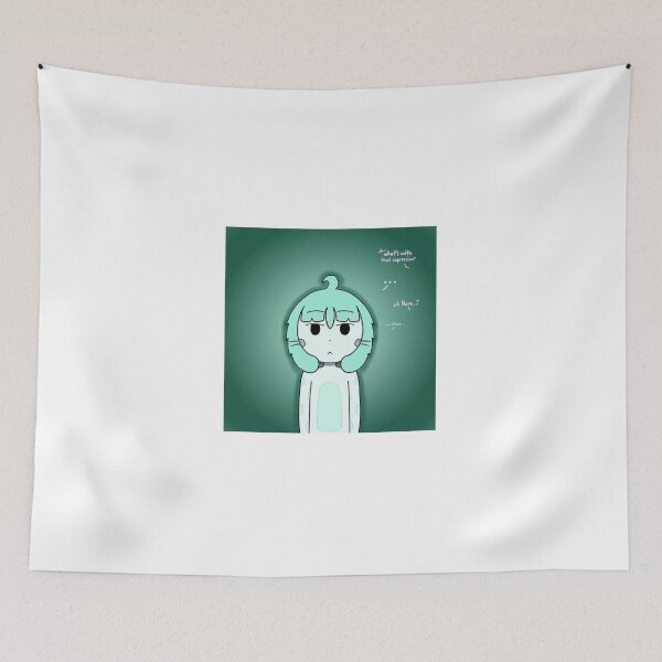 Item preview, Blank Stare Anime Character Mint Green designed and sold by Mouradalamdar.