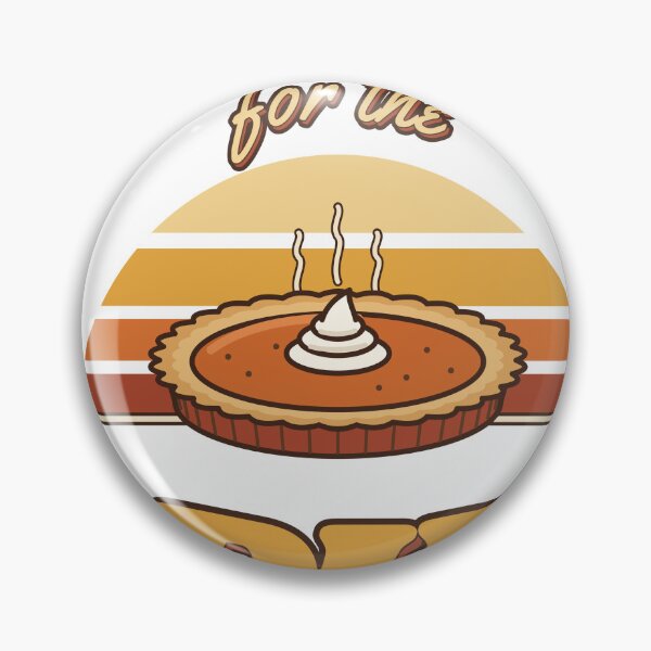 Item preview, Just Here for the Pie Retro Sunset Pumpkin Pie Thanksgiving designed and sold by LesGTs.