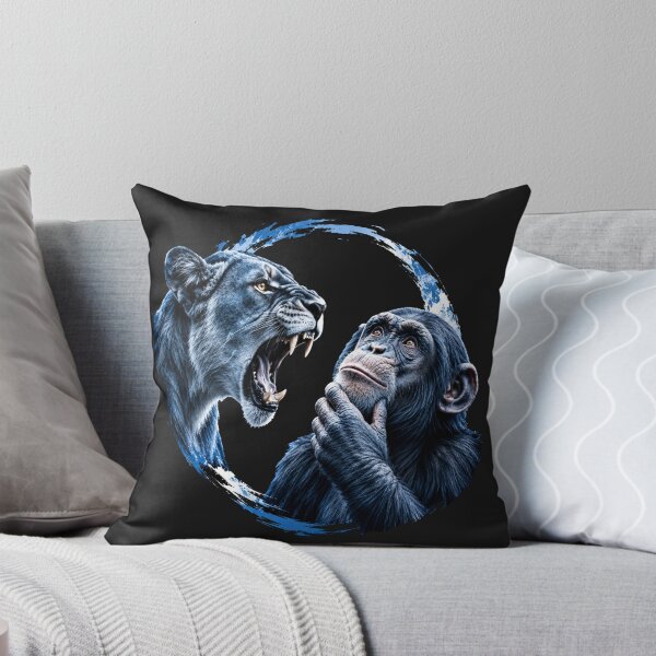 Item preview, lion and monkey meme designed and sold by tesprime.