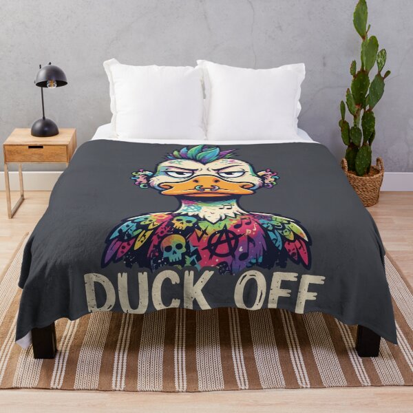 Item preview, Duck Off Punk Rock Mallard Tattooed Mohawk Duck designed and sold by Amir Faysal.