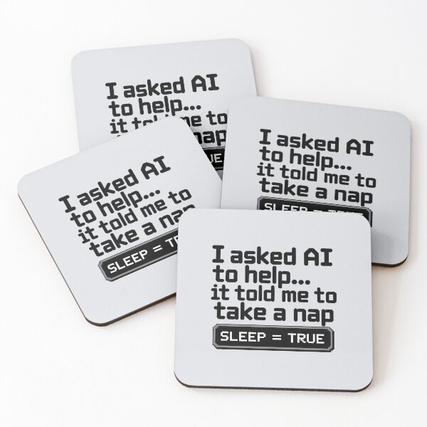 Item preview, I Asked AI to Help… It Told Me to Take a Nap – Funny AI Humor designed and sold by Jollys-ArtShop.