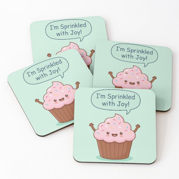 Item preview, I'm Sprinkled With Joy Cute Kawaii Cupcake designed and sold by Amir Faysal.