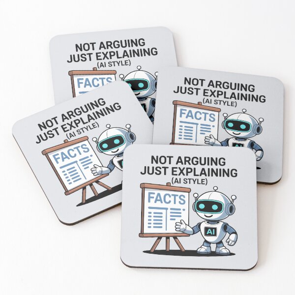Item preview, Not Arguing, Just Explaining (AI Style) – Funny AI Humor Design designed and sold by Jollys-ArtShop.