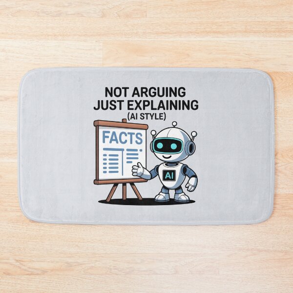 Item preview, Not Arguing, Just Explaining (AI Style) – Funny AI Humor Design designed and sold by Jollys-ArtShop.