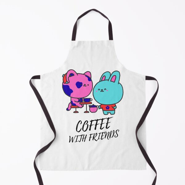 Item preview, Coffee with Friends - Cute Cat and Bunny designed and sold by walbayzon.