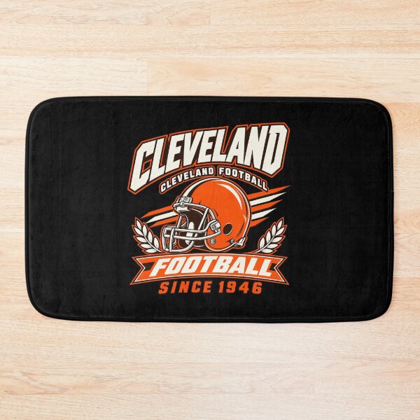 Item preview, Cleveland Football Helmet Since 1946 Orange Laurel designed and sold by purrinink.