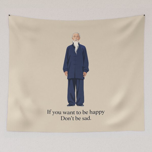 Item preview, If You Want to Be Happy designed and sold by HipsterAnimals.
