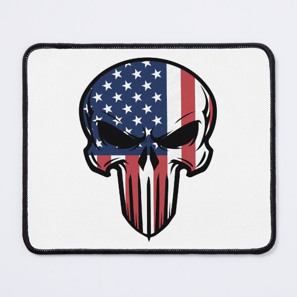 Item preview, American Flag Skull - Patriotic USA Skull designed and sold by Marshallamoakohene.