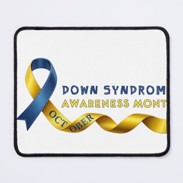 Item preview, Down Syndrome Awareness Month – Yellow & Blue Ribbon designed and sold by BoutaBii.