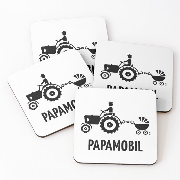 Artikelvorschau, Papamobil (Trecker Und Kinderwagen / Vater Und Sohn / Landwirt / Black) entworfen und verkauft von Roderix.