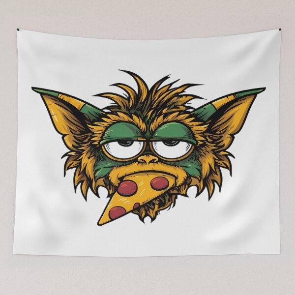 Artikelvorschau, Lustiges, erschöpftes Gremlin-Gesicht entworfen und verkauft von Retro Whimsy.