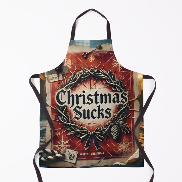 Item preview, Negative Christmas Gothic Typography - Anti Holiday Punk Design designed and sold by Sybille-Yates.