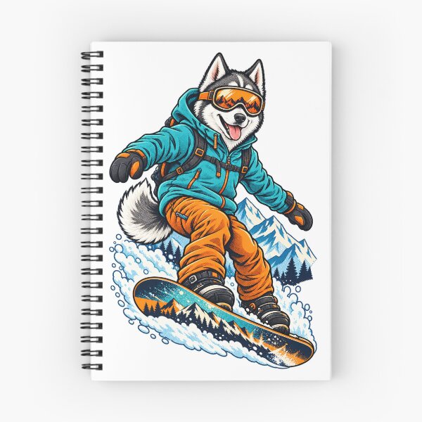 Item preview, Husky Snowboard Alpine Adventure designed and sold by PlanetPiperArt.