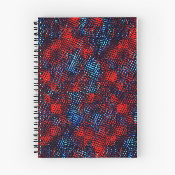 Item preview, Scratched squares crossed in red and blue designed and sold by ShapesColors.