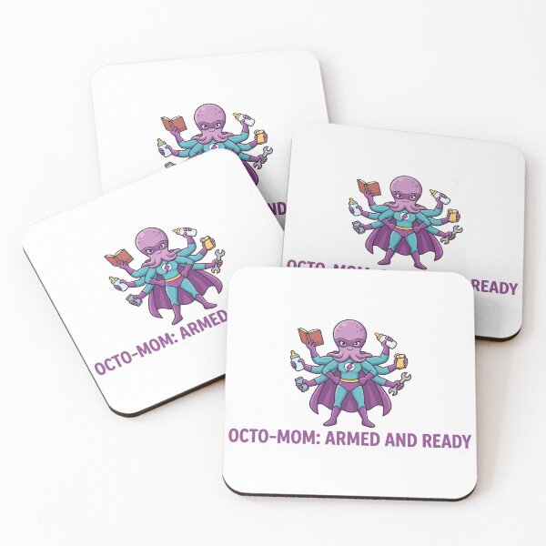 Item preview, Octo-Mom Armed And Ready Multitasking Superhero Mom designed and sold by Amir Faysal.