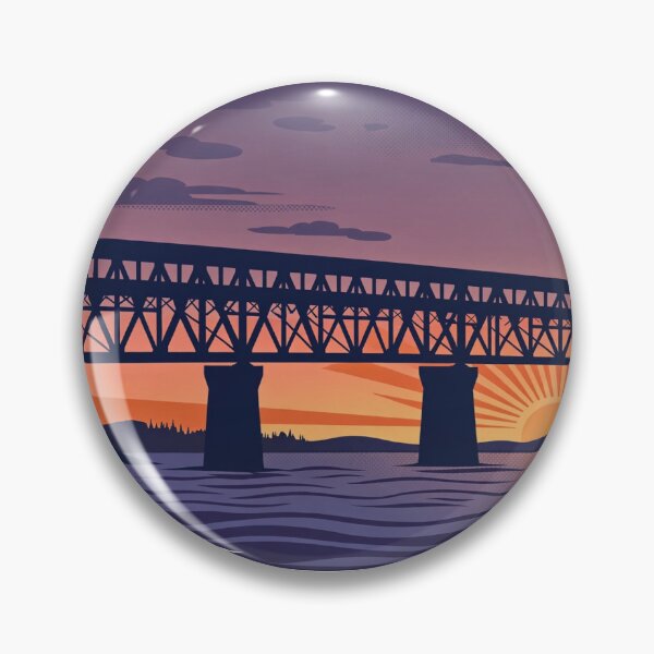 Item preview, High Level Bridge Edmonton — Die-Cut Sticker designed and sold by Sentient Cyborg Solutions.