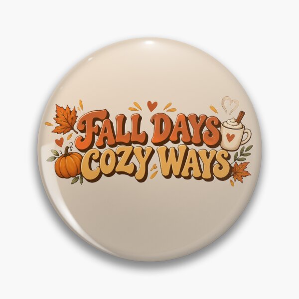 Item preview, FALL DAYS COZY WAYS art for cozy autumn season. designed and sold by ZANU creativity.