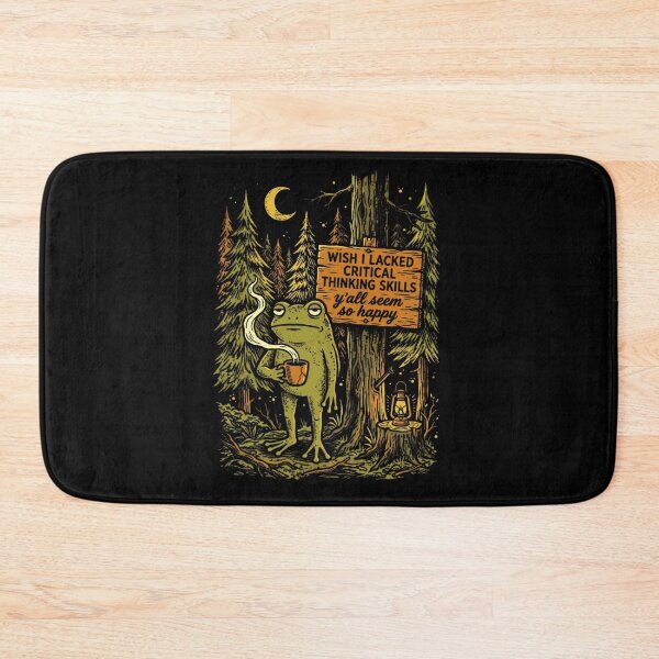 Item preview, Wish I Lacked Critical Thinking Skills Y'all Seem So Happy Intellectual Thinker Humor Overthinker designed and sold by FolkGraphics.