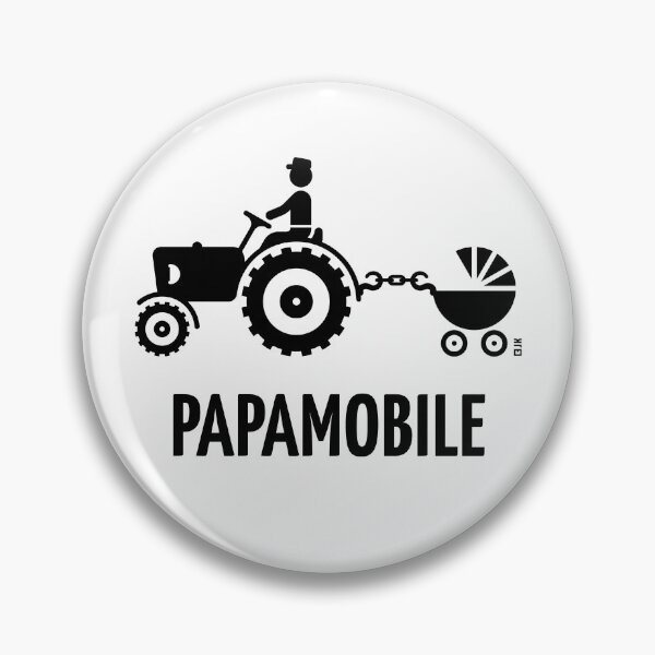 Item preview, Popemobile (Tractor and Stroller / Father and Son / Farmer / Black) designed and sold by MrFaulbaum.