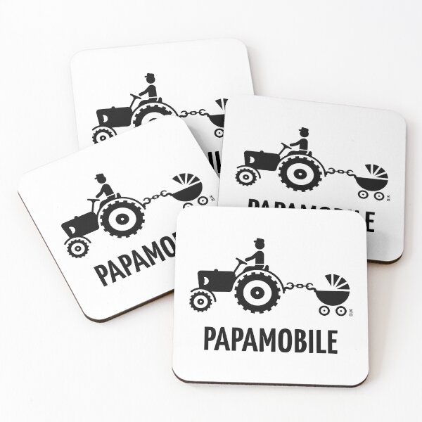 Item preview, Popemobile (Tractor and Stroller / Father and Son / Farmer / Black) designed and sold by MrFaulbaum.