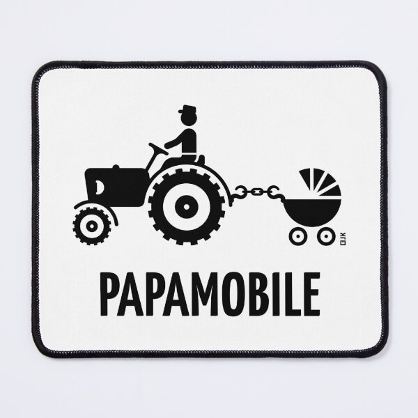 Item preview, Popemobile (Tractor and Stroller / Father and Son / Farmer / Black) designed and sold by MrFaulbaum.