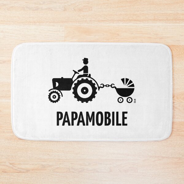 Item preview, Popemobile (Tractor and Stroller / Father and Son / Farmer / Black) designed and sold by MrFaulbaum.