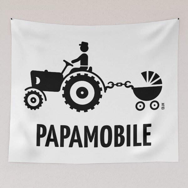 Item preview, Popemobile (Tractor and Stroller / Father and Son / Farmer / Black) designed and sold by MrFaulbaum.