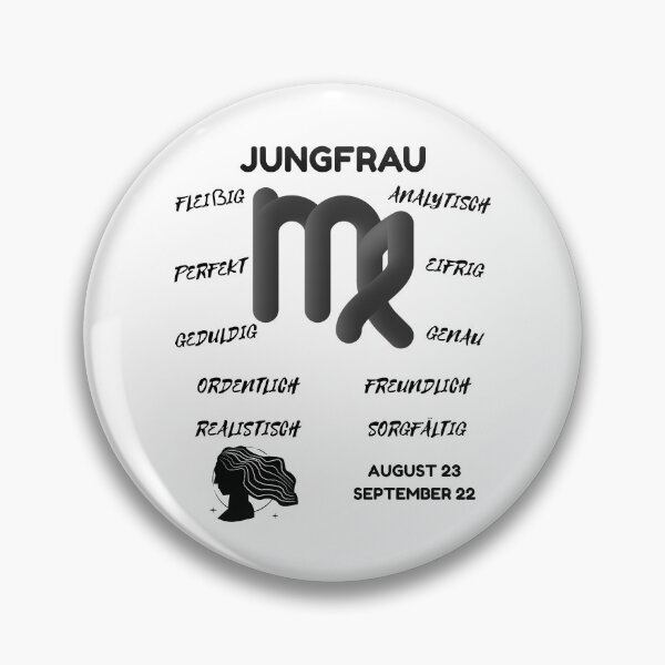 Artikelvorschau, Jungfrau Sternzeichen Astrologie Horoskop Symbol - Classic Black & White entworfen und verkauft von ZODIARA.