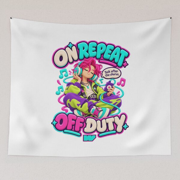 Item preview, On Repeat Off Duty designed and sold by eWproject.