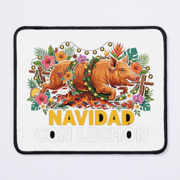 Artikelvorschau, „Navidad con Lechón“ puerto-ricanisches Weihnachts-T-Shirt | Boricua Urlaubs-T-Shirt entworfen und verkauft von BellaDiosa.