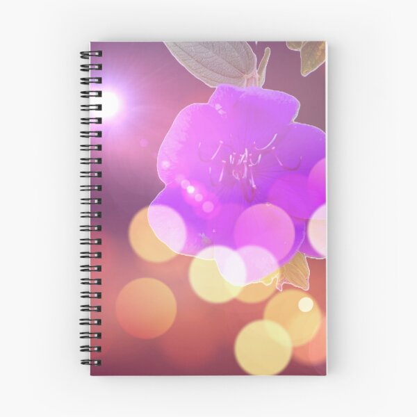 Item preview, Purple Princess Flower with Dreamy Bokeh and Lens Flare Background designed and sold by gaohao1.