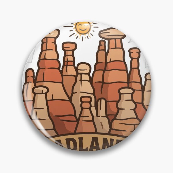 Item preview, Alberta Badlands Hoodoos — Die-Cut Sticker designed and sold by Sentient Cyborg Solutions.