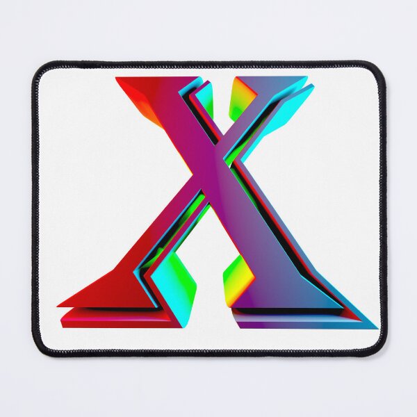 Item preview, Neon 3D Letter X - Retro Synthwave Style designed and sold by Creatigrafo.