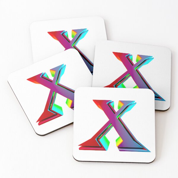 Item preview, Neon 3D Letter X - Retro Synthwave Style designed and sold by Creatigrafo.