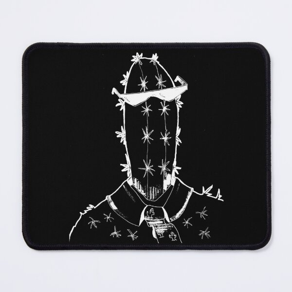 Item preview, Chico cactus genial - Boceto a tinta de suculenta vestida - Versión oscura designed and sold by BarnBurns.