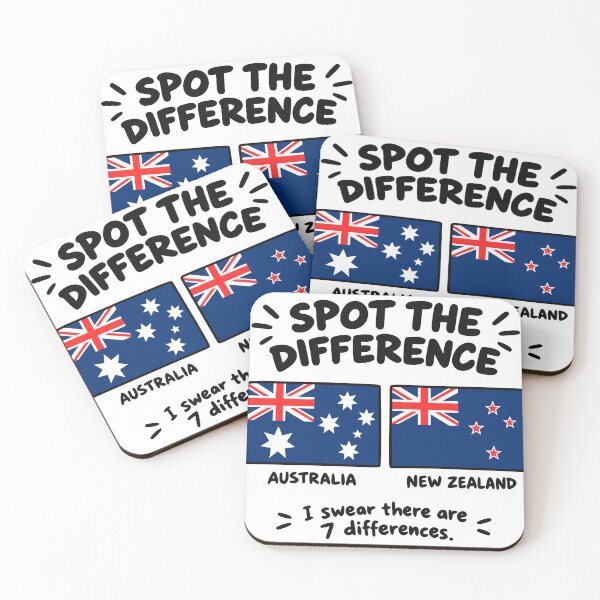 Item preview, funny Australia New Zealand Flag meme designed and sold by GlobalPrintArt.