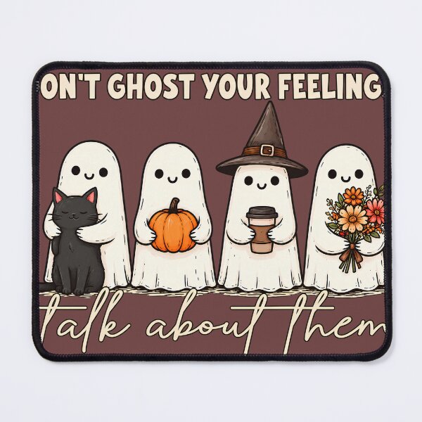 Item preview, Don’t Ghost Your Feelings – Cute Halloween Mental Health Ghosts designed and sold by amazsticker.