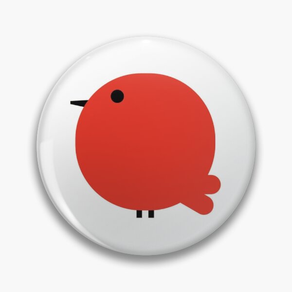 Item preview,  Cute Round Red Bird Minimalist Illustration designed and sold by -KRAFTWERK.