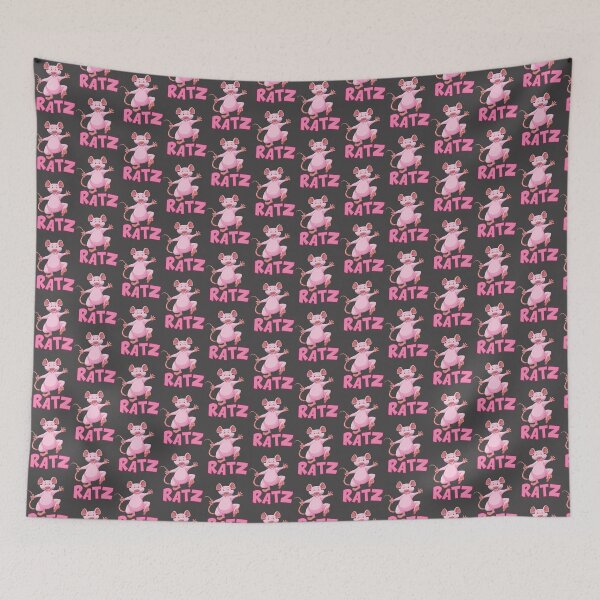 Item preview, Cute Pink Rat Cartoon Design for Fun and Whimsical Style designed and sold by Shaanto's Graph.