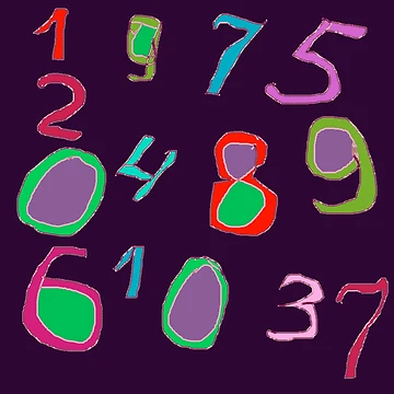 Artwork thumbnail, Numbers by Vitta