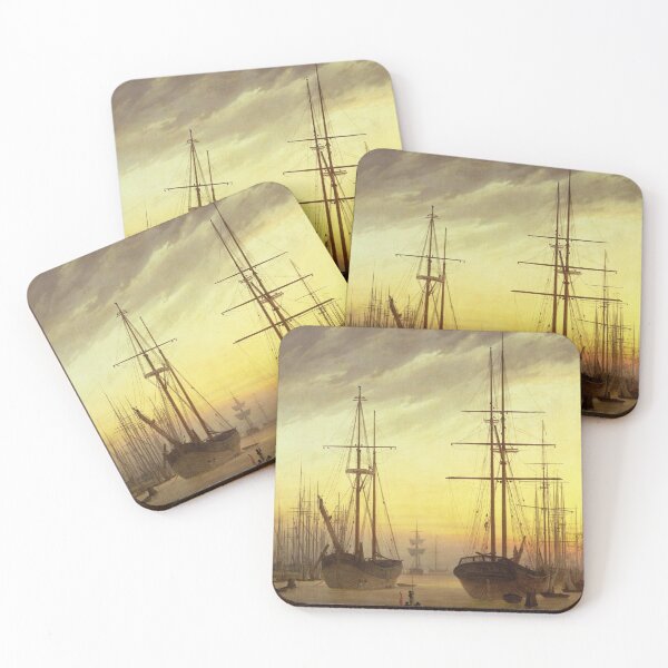 Item preview, Caspar David Friedrich. View of a Harbor designed and sold by likiska.