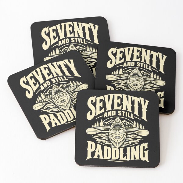 Item preview, 70th Birthday Kayaking Seventy Senior Paddler Humor T-Shirt designed and sold by Trendably.