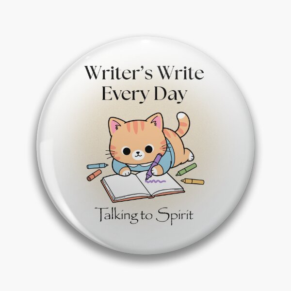 Item preview, Los escritores escriben todos los días, ¡así lo dice el gato! designed and sold by TalkingToSpirit.