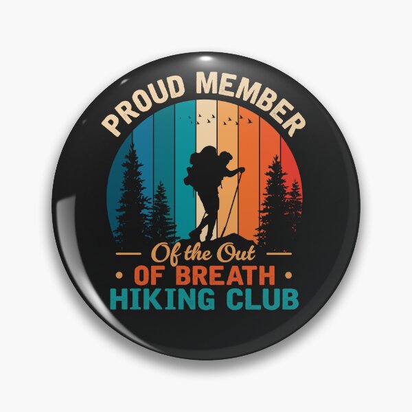 Aperçu de l'œuvre Hiking Humor - Proud Member of the Out Breath Hiking créée et vendue par Artful Paws.