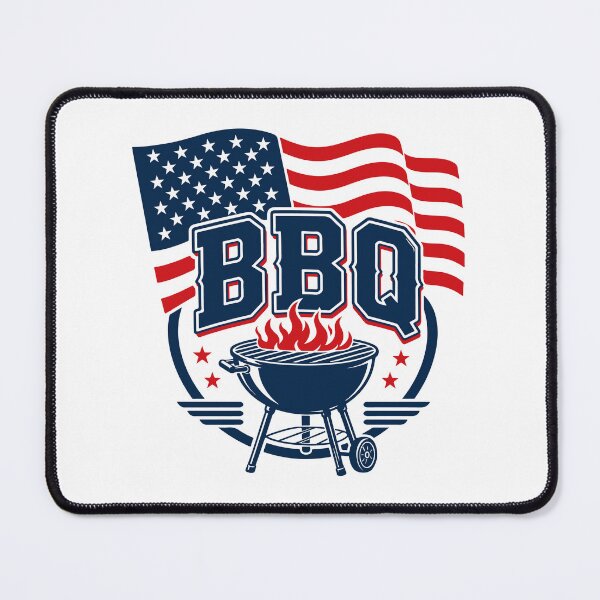 Item preview, BBQ American Flag Grill Design | 4th of July Cookout designed and sold by Marshallamoakohene.
