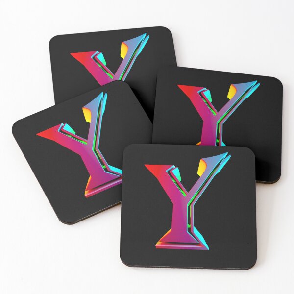 Item preview, Neon 3D Letter Y - Retro Synthwave Style designed and sold by Creatigrafo.