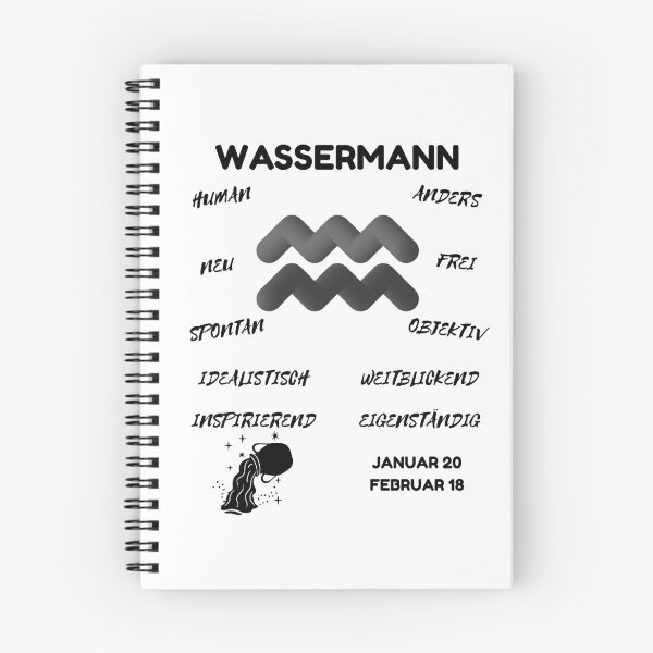 Artikelvorschau, Wassermann Sternzeichen Astrologie Horoskop Symbol - Classic Black & White entworfen und verkauft von ZODIARA.
