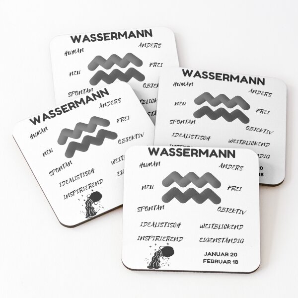 Artikelvorschau, Wassermann Sternzeichen Astrologie Horoskop Symbol - Classic Black & White entworfen und verkauft von ZODIARA.
