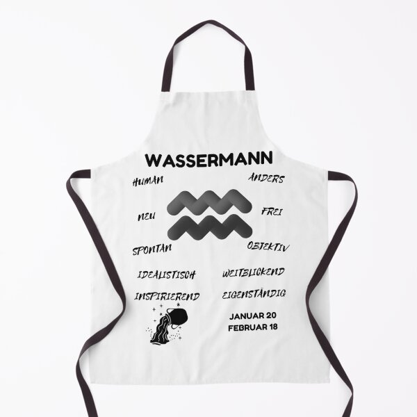 Item preview, Wassermann Zodiac Sign Astrology Symbol Horoscope - Classic Black & White (German Version) designed and sold by ZODIARA.
