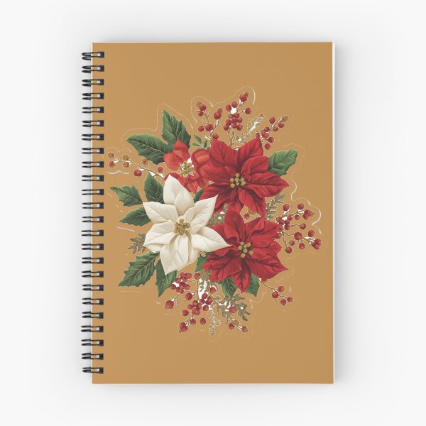 Item preview, Elegant Christmas Poinsettia Floral Bouquet designed and sold by MargaretPolanco.